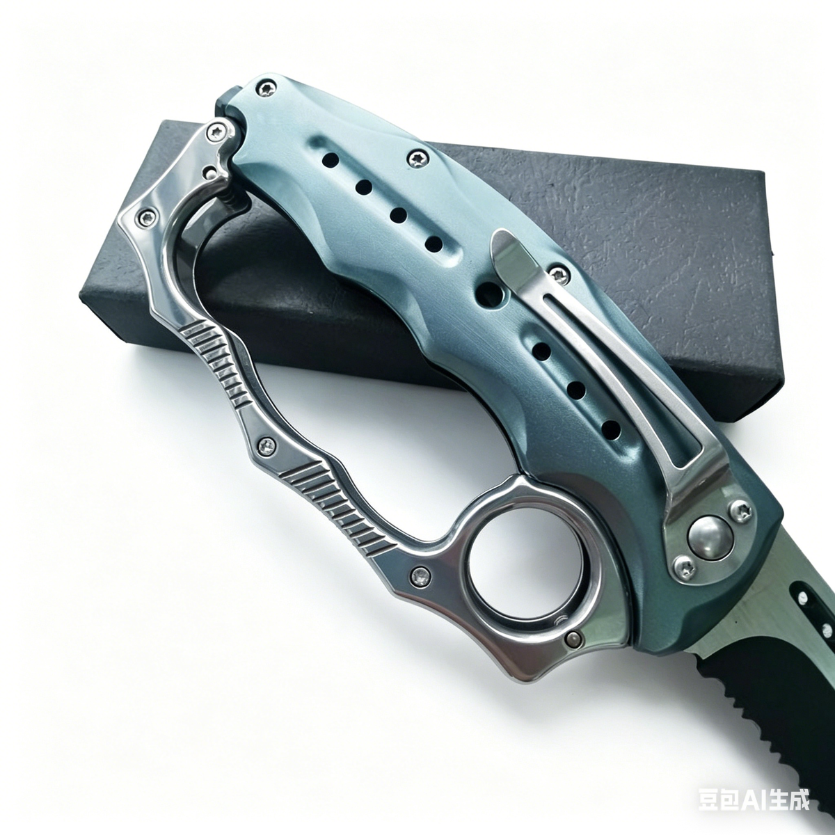 New Mecha-Style Knuckle Guard Folding Tool – High Hardness Stainless Steel, Multi-Function Outdoor Gear (Unsharpened)