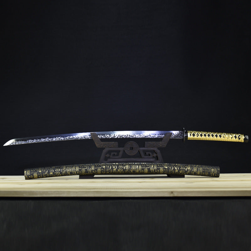 Semi-Handmade Steel Art Piece  "Fire Dragon" Yellow Sand | Japanese Zakka Style | PR Gift for All Occasions