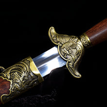 Stainless Steel Martial Arts Sword  1108 Model | Fish, Insect & Bird Motif | Home Display | Made in Longquan, Zhejiang