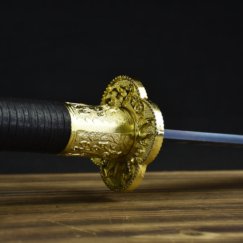 Hand-Forged Steel Art Sculpture  "Fire Dragon" Golden Scale | Modern Chinese Style | Business & Personal Gift