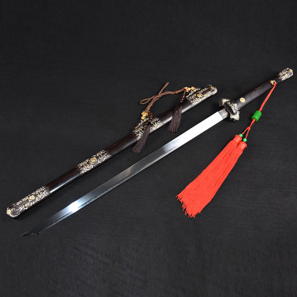Hand-Forged Steel Art Sculpture  "Fire Dragon" Peony | Modern Chinese Style | Business & Personal Gift