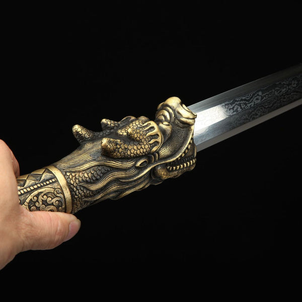 Hand-Forged Steel Art Piece  "Fire Dragon" | New Chinese Style | 4 Material Options | Business & Personal Gift for All Occasions