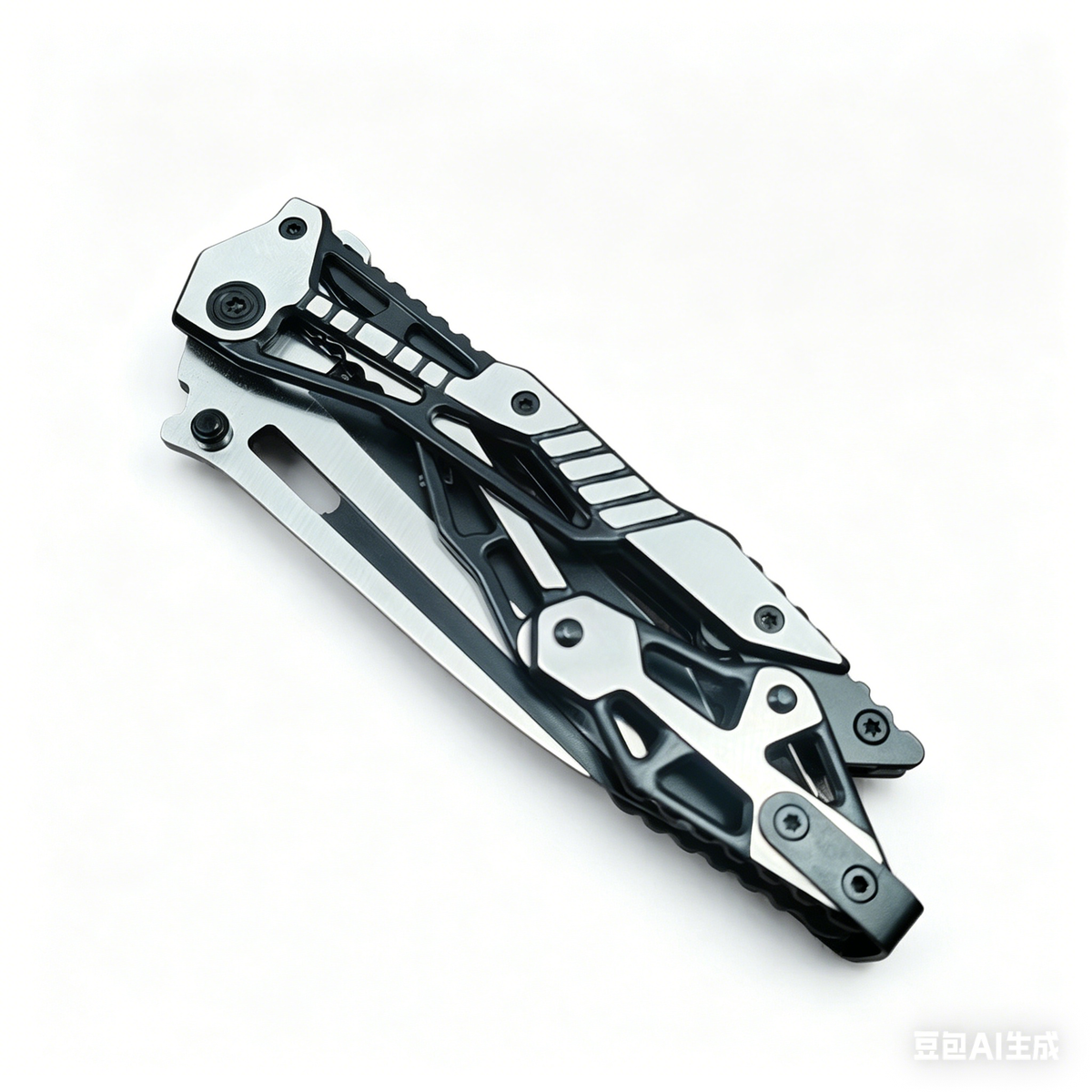 All-Steel Mechanical Folding Tool – High Hardness, Multi-Function Outdoor Gear (Unsharpened)