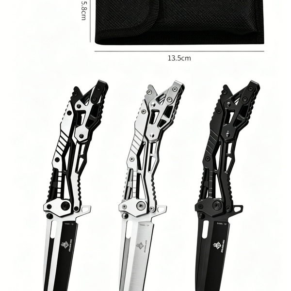 All-Steel Mechanical Folding Tool – High Hardness, Multi-Function Outdoor Gear (Unsharpened)