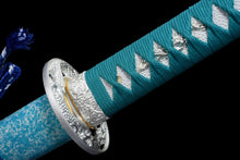 Japanese Hand-Painted Folding Knife (Sky Blue Edition)  Patented Design | Customizable Gift Knife