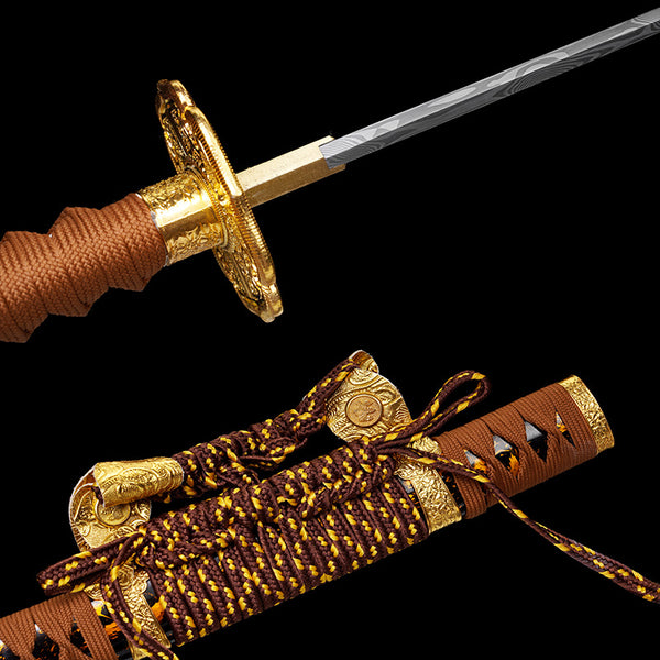 Japanese Hand-Painted Folding Knife ("Jinxiu" Gold-Embroidery Edition)  Patented Design | Customizable Gift Knife
