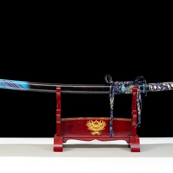 Japanese Hand-Painted Folding Knife  4-Color Series (Red Butterfly / Blue Shadow / Golden Cicada / Rainbow River)  Patented Design | Customizable Gift Knife