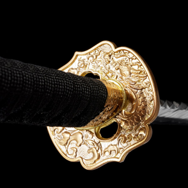 Japanese Hand-Painted Folding Knife ("Cuojin" Gold-Inlaid Edition)  Patented Design | Customizable Gift Knife