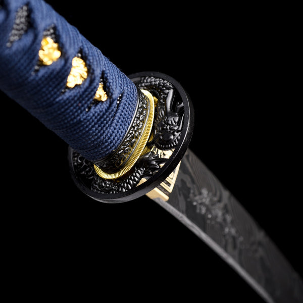 Japanese Hand-Painted Folding Knife ("Qianjiao" Deep-Sea Dragon Edition)  Patented Design | Customizable Gift Knife