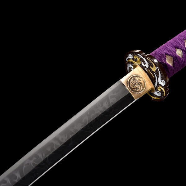 Japanese Hand-Painted Folding Knife ("Purple Butterfly" Edition)  Customizable Personal Gift