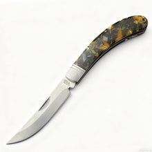 440C Stainless Steel Folding Knife  8cm Blade | 60° Tip | Wood Handle | 100cm Length | White Box Packaging