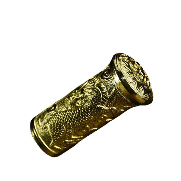 Hand-Forged Steel Art Sculpture  "Fire Dragon" Golden Scale | Modern Chinese Style | Business & Personal Gift