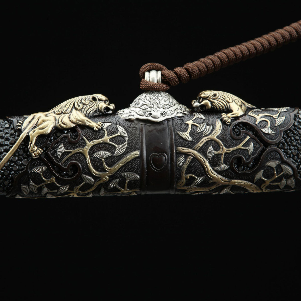 Hand-Forged Pattern Steel Sword  "Fire Dragon" | Traditional Chinese Style | Two Versions | Gift for All Occasions