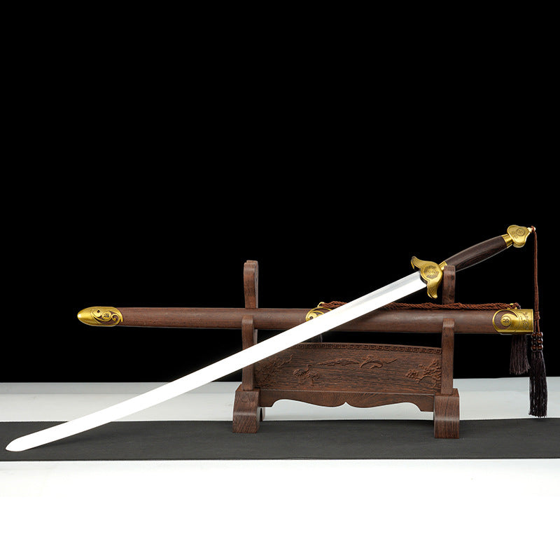 Chinese Style Metal Decorative Sword  "Fire Dragon" | Carved | Two Packaging Options | Gift Item