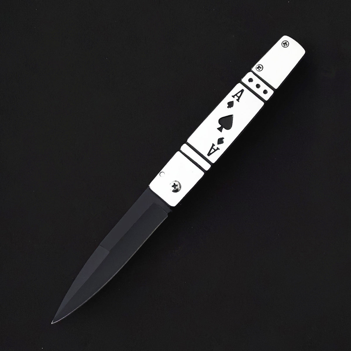 Stainless Steel Folding Knife  9.5cm Blade | 60° Tip | 108cm Handle | Box Packaging