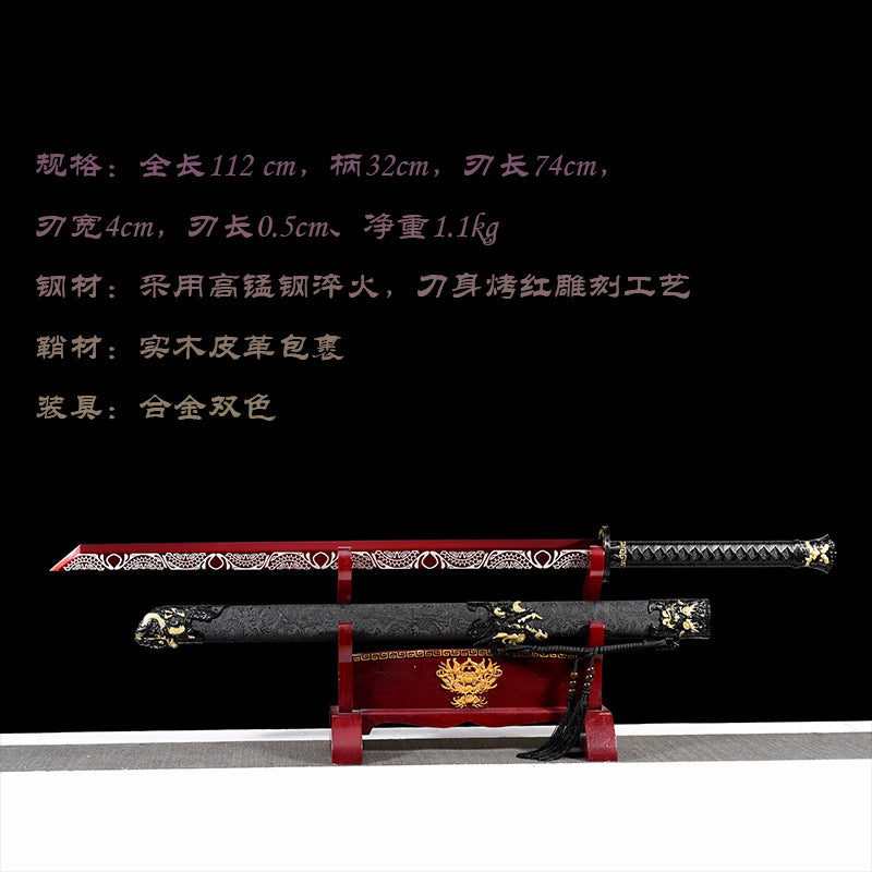 Hand-Painted Classical Dragon Knife Series  5-Color Collection (Black / Blue / Crimson / Ink-Slash / Yanling)  Patented Design | Customizable Gift Knife