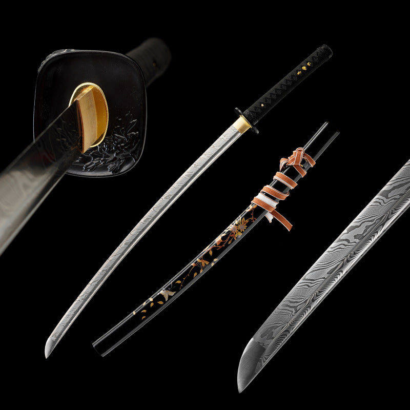 Japanese Hand-Painted Folding Knife (Black Edition)  Patented Design | Customizable Gift Knife