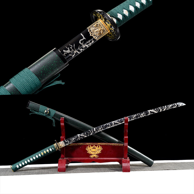 Japanese Hand-Painted Folding Knife ("Modian" Mystic Thunder Edition)  Patented Design | Customizable Gift Knife