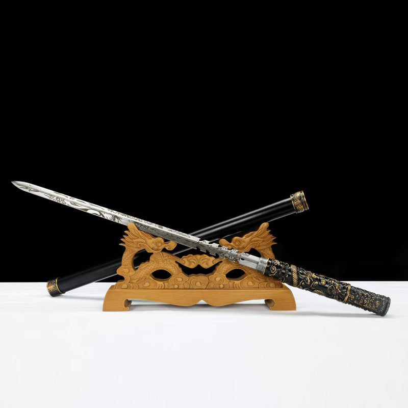 Hand-Forged High-Manganese Steel Art Knife  "Fire Dragon" | Chinese Style | Two Packaging Options | Personal Gift for All Occasions & Relationships