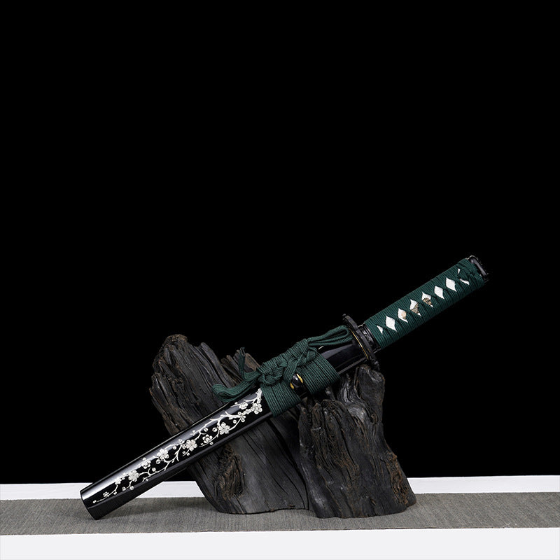 Japanese Hand-Painted Folding Knife ("Momei" Ink Plum Edition)  Patented Design | Customizable Gift Knife