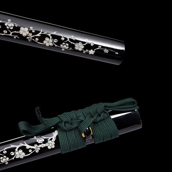 Japanese Hand-Painted Folding Knife ("Momei" Ink Plum Edition)  Patented Design | Customizable Gift Knife