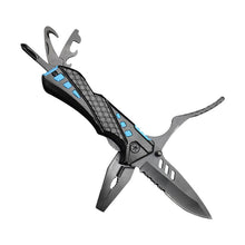 Multi-Function Folding Knife-Pliers  5-in-1 with Screwdriver Bits, 2Cr13 Steel, 11.3cm, Portable, for Outdoor Camping & Car Use