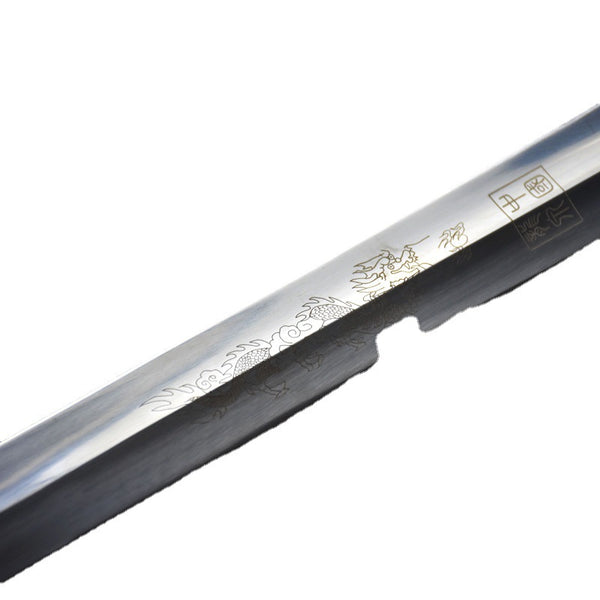 Stainless Steel Martial Arts Sword  1108 Model | Fish, Insect & Bird Motif | Home Display | Made in Longquan, Zhejiang