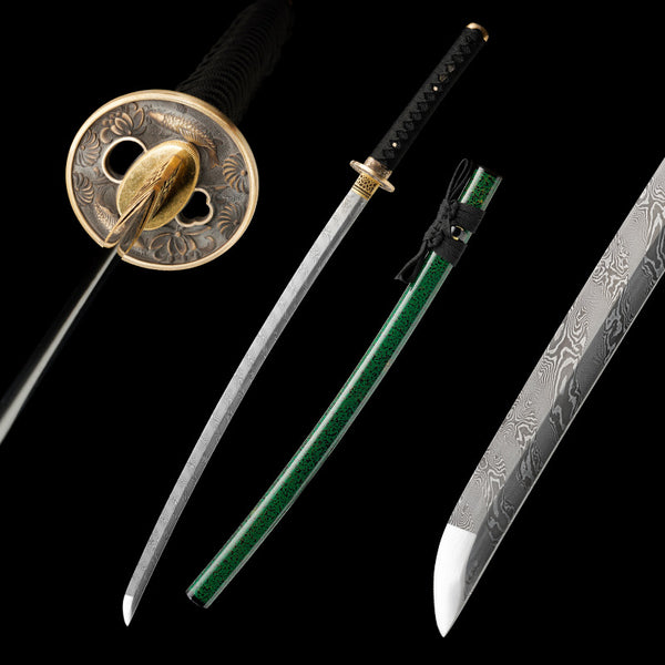 Japanese Hand-Painted Folding Knife (Jade Green Edition)  Patented Design | Customizable Gift Knife