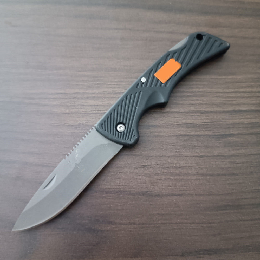 440C Stainless Steel Folding Knife  9.5cm Blade | 60° Tip | Injection-Molded Handle | Color Box Packaging