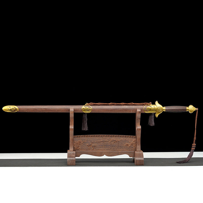 Chinese Style Metal Decorative Sword  "Fire Dragon" | Carved | Two Packaging Options | Gift Item