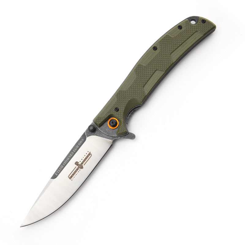 Nylon-Handled Folding Knife  9.5cm ABS Blade | 60° Tip | 106cm Handle | Box Packaging