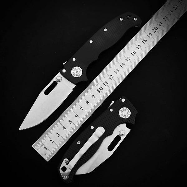 Stainless Steel Folding Knife  7.5cm Blade | 60° Tip | 108cm Handle | Box Packaging