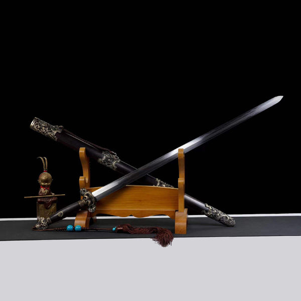 Hand-Forged Sanmai (Three-Layer) Laminated Steel Sword  "Fire Dragon" | Chinese Style | Gift Box Packaging | Personal Gift for All Occasions & Relationships