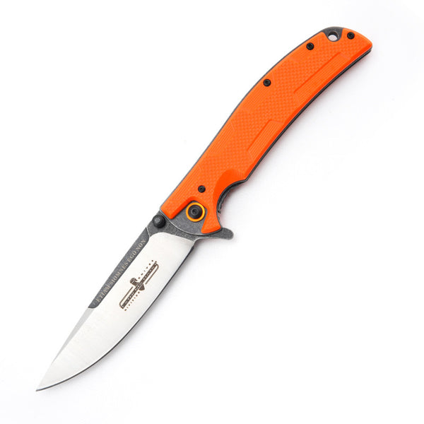 Nylon-Handled Folding Knife  9.5cm ABS Blade | 60° Tip | 106cm Handle | Box Packaging