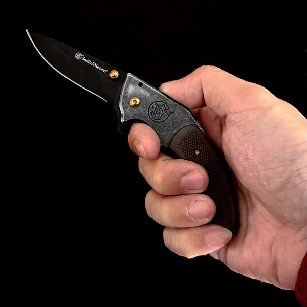 ABS-Handled Folding Knife  7cm Steel Blade | 60° Tip | 90cm Handle | Color Box Packaging
