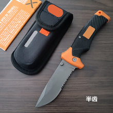 440C Stainless Steel Folding Knife  9.5cm Blade | 60° Tip | Injection-Molded Handle | Color Box Packaging