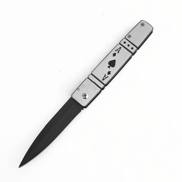 Stainless Steel Folding Knife  9.5cm Blade | 60° Tip | 108cm Handle | Box Packaging