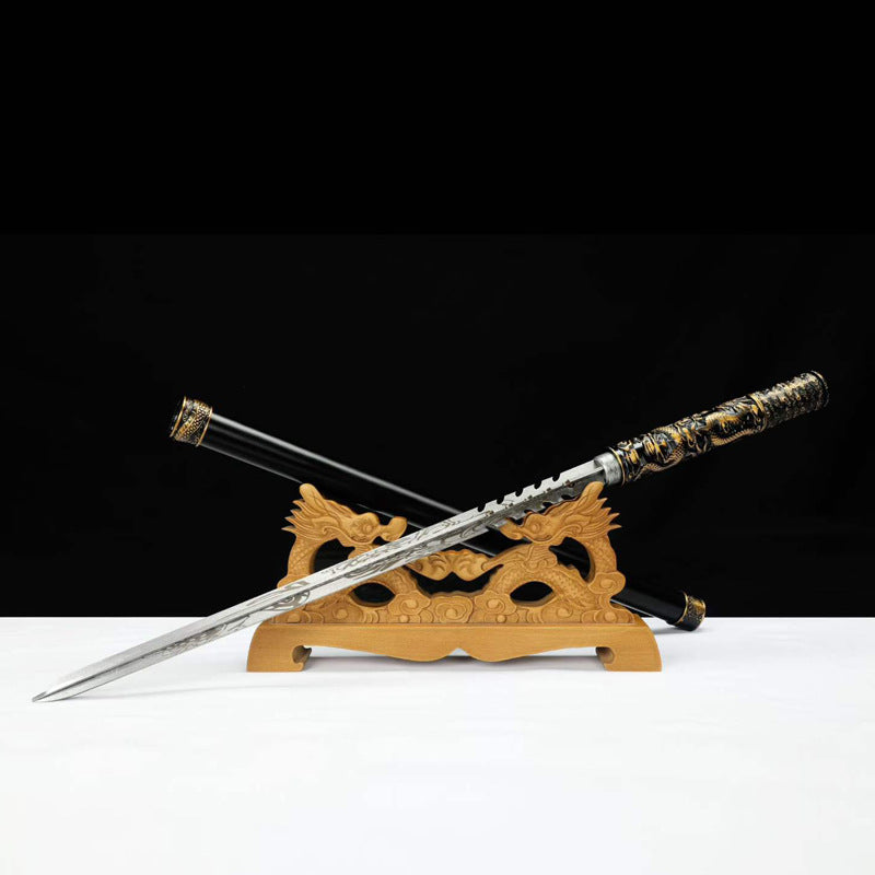 Hand-Forged High-Manganese Steel Art Knife  "Fire Dragon" | Chinese Style | Two Packaging Options | Personal Gift for All Occasions & Relationships