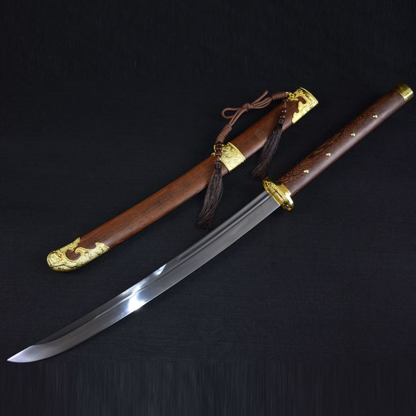 Hand-Forged High-Manganese Steel Sword  "Fire Dragon" | Classic Chinese Style | Gift for Father's Day, Teacher's Day & More
