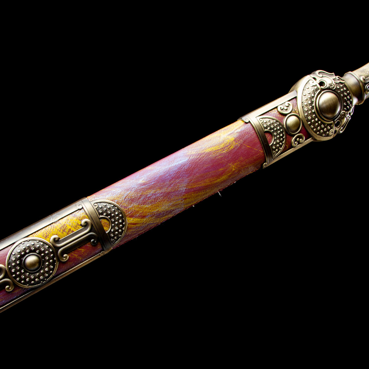 Hand-Forged High-Manganese Steel Longquan Sword  "Fire Dragon" | Chinese Style | Wooden Box Packaging | Premium Business Gift