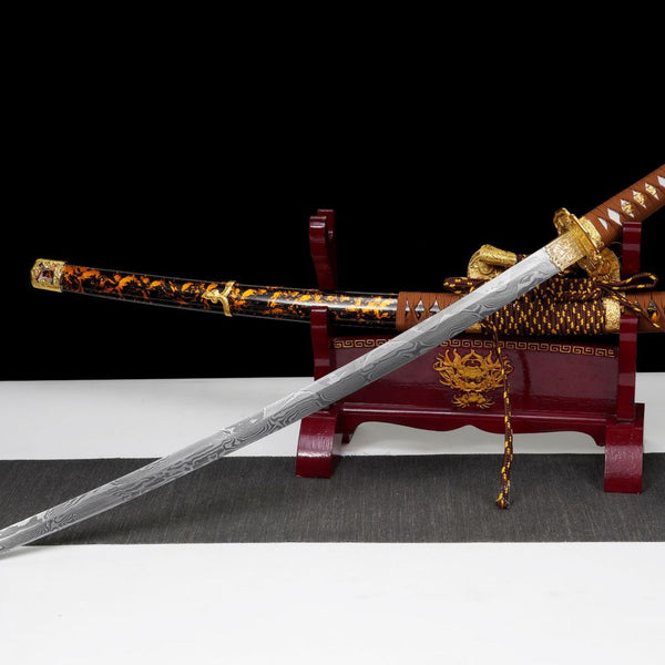 Japanese Hand-Painted Folding Knife ("Jinxiu" Gold-Embroidery Edition)  Patented Design | Customizable Gift Knife