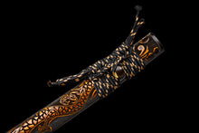 Japanese Hand-Painted Folding Knife ("Kuanglong" Fierce Dragon Edition)  Patented Design | Customizable Gift Knife