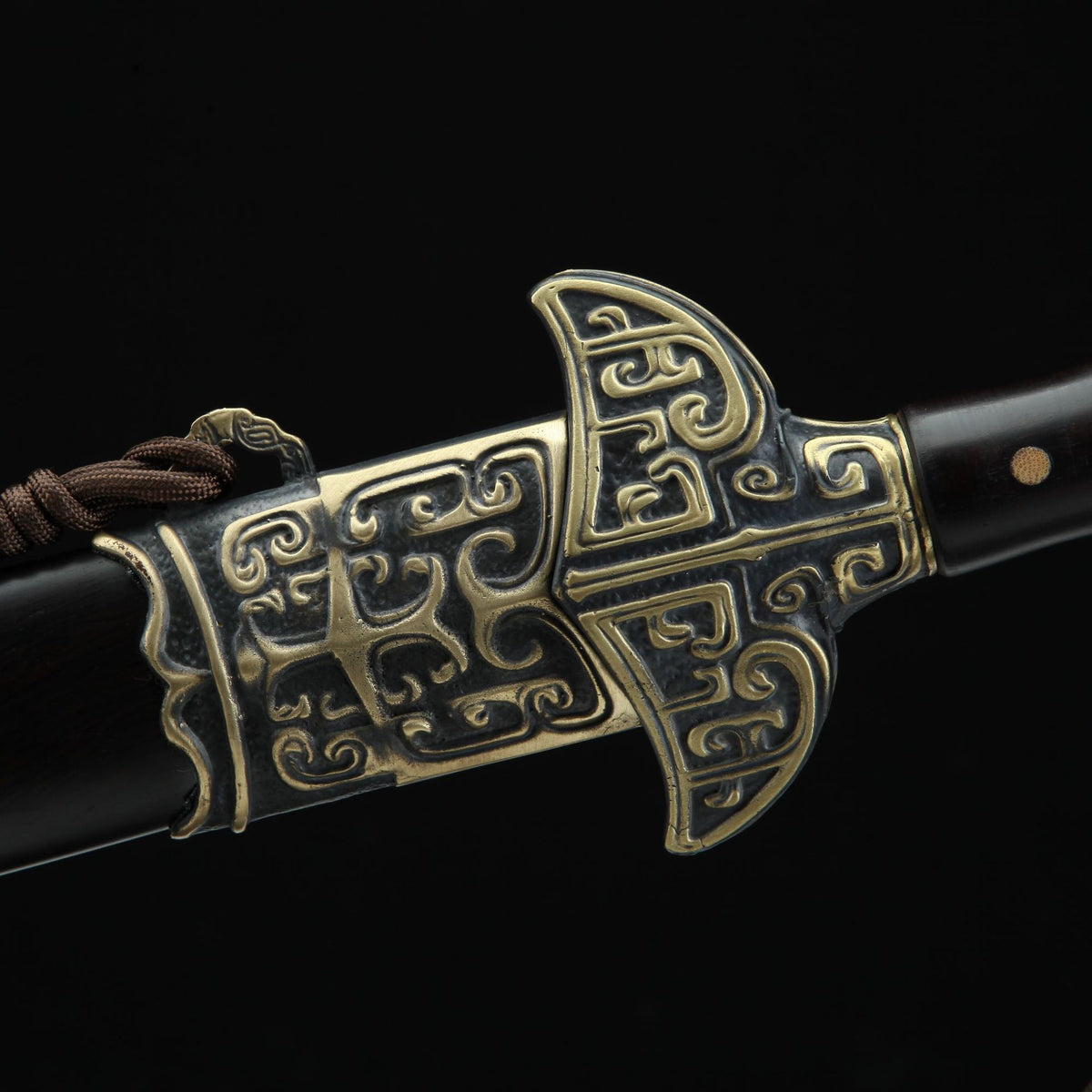 Hand-Forged Pattern Steel Sword  "Fire Dragon" | Two Finishes | Wooden Box Packaging | Longquan Craftsmanship | Personal Gift