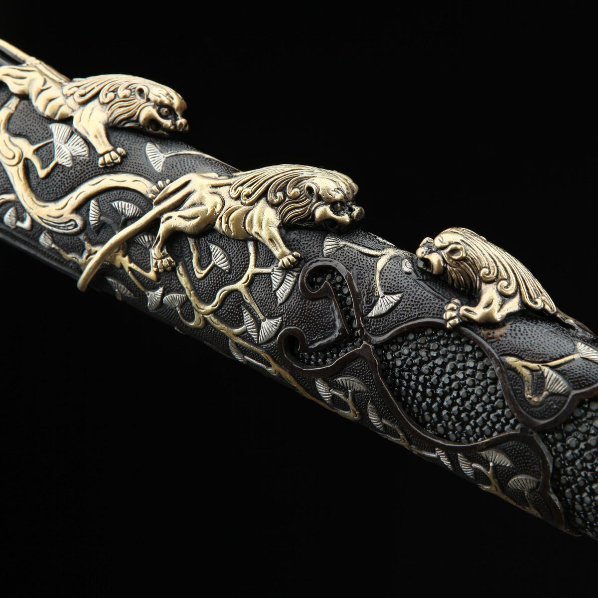 Hand-Forged Pattern Steel Sword  "Fire Dragon" | Traditional Chinese Style | Two Versions | Gift for All Occasions