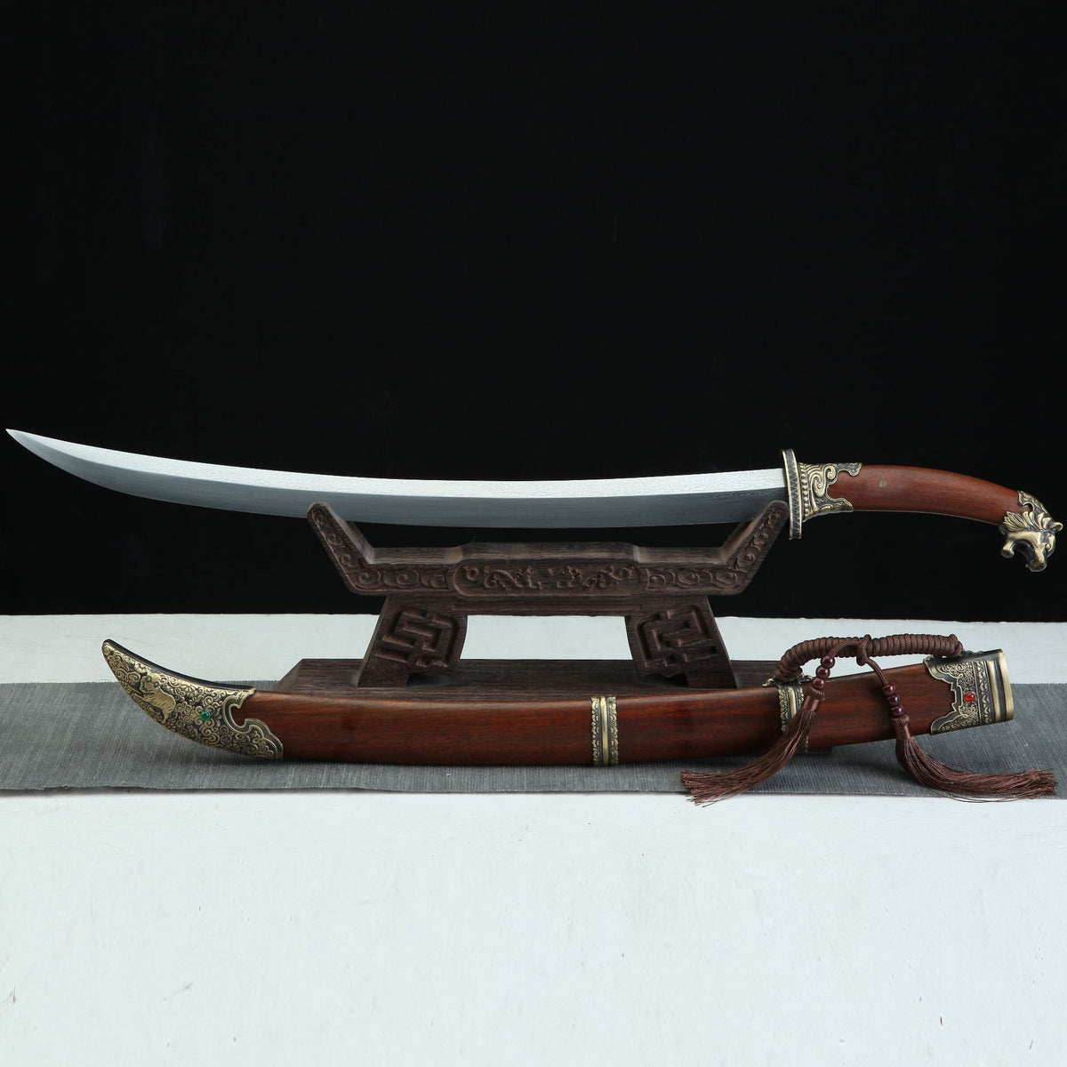 Hand-Forged Pattern Steel Art Piece  "Fire Dragon" | New Chinese Style | Premium Business Gift