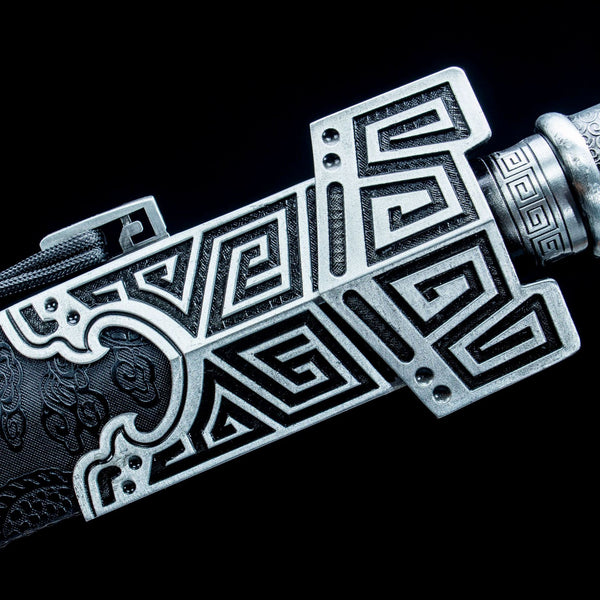 Hand-Forged High-Manganese Steel Sword  "Fire Dragon" | New Chinese Style | Two Packaging Options | Personal Gift