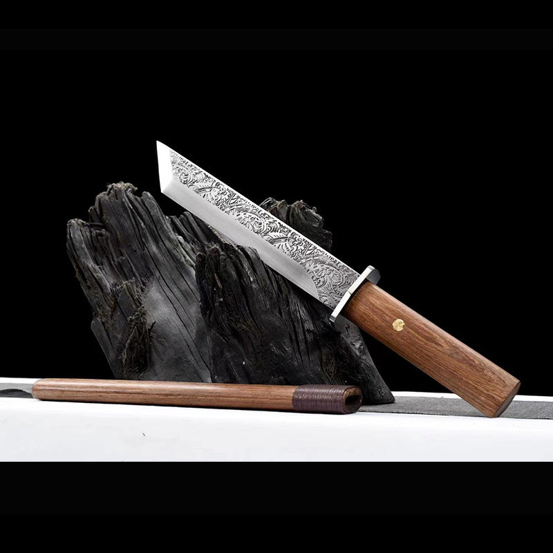 Hand-Forged Manganese Steel Art Knife  "Fire Dragon" | New Chinese Style | Premium Business Gift