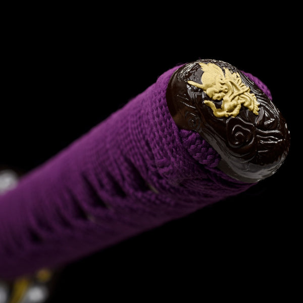 Japanese Hand-Painted Folding Knife ("Purple Butterfly" Edition)  Customizable Personal Gift