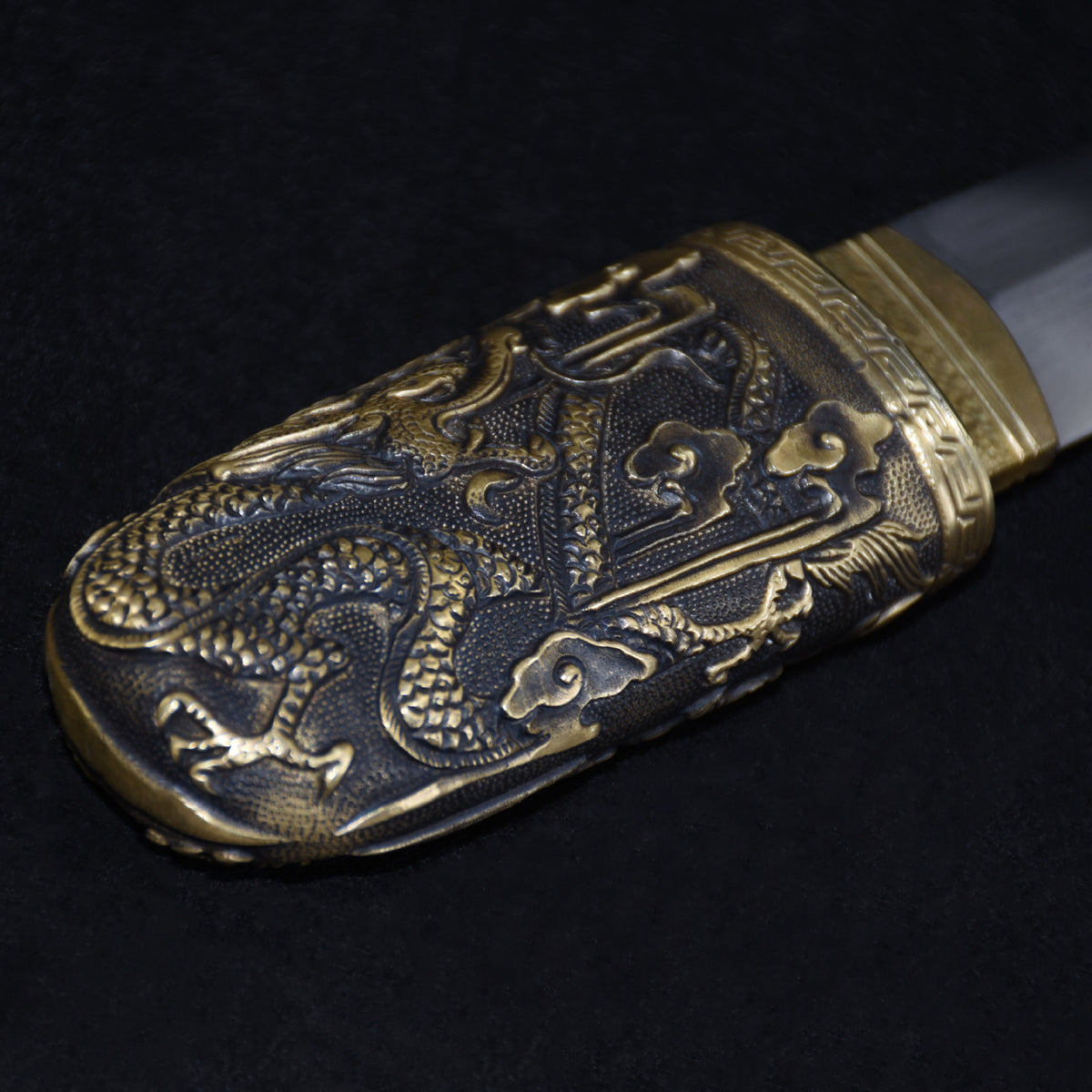 Hand-Forged High-Speed Steel Art Piece  "Fire Dragon" | New Chinese Style | Gift for Travel Souvenirs & Housewarmings