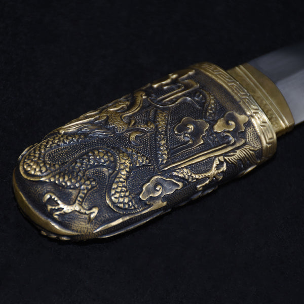 Hand-Forged High-Speed Steel Art Piece  "Fire Dragon" | New Chinese Style | Gift for Travel Souvenirs & Housewarmings